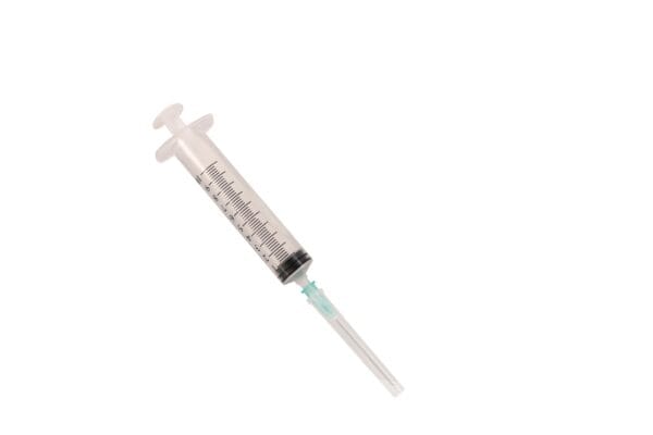 3-Part Disposable Syringe with Needle (10 cc, 21g, 38 mm)